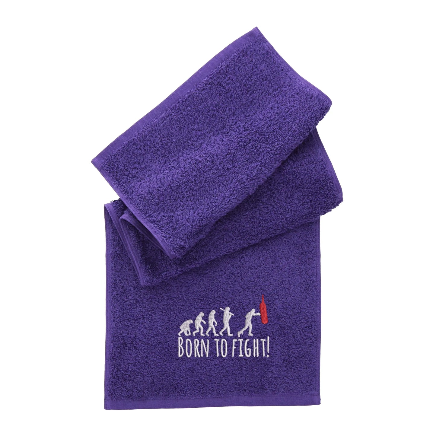 Born To Fight Gym Towel Gym Towel - Purple  