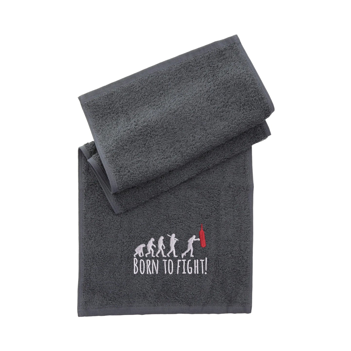 Born To Fight Gym Towel Gym Towel - Slate  