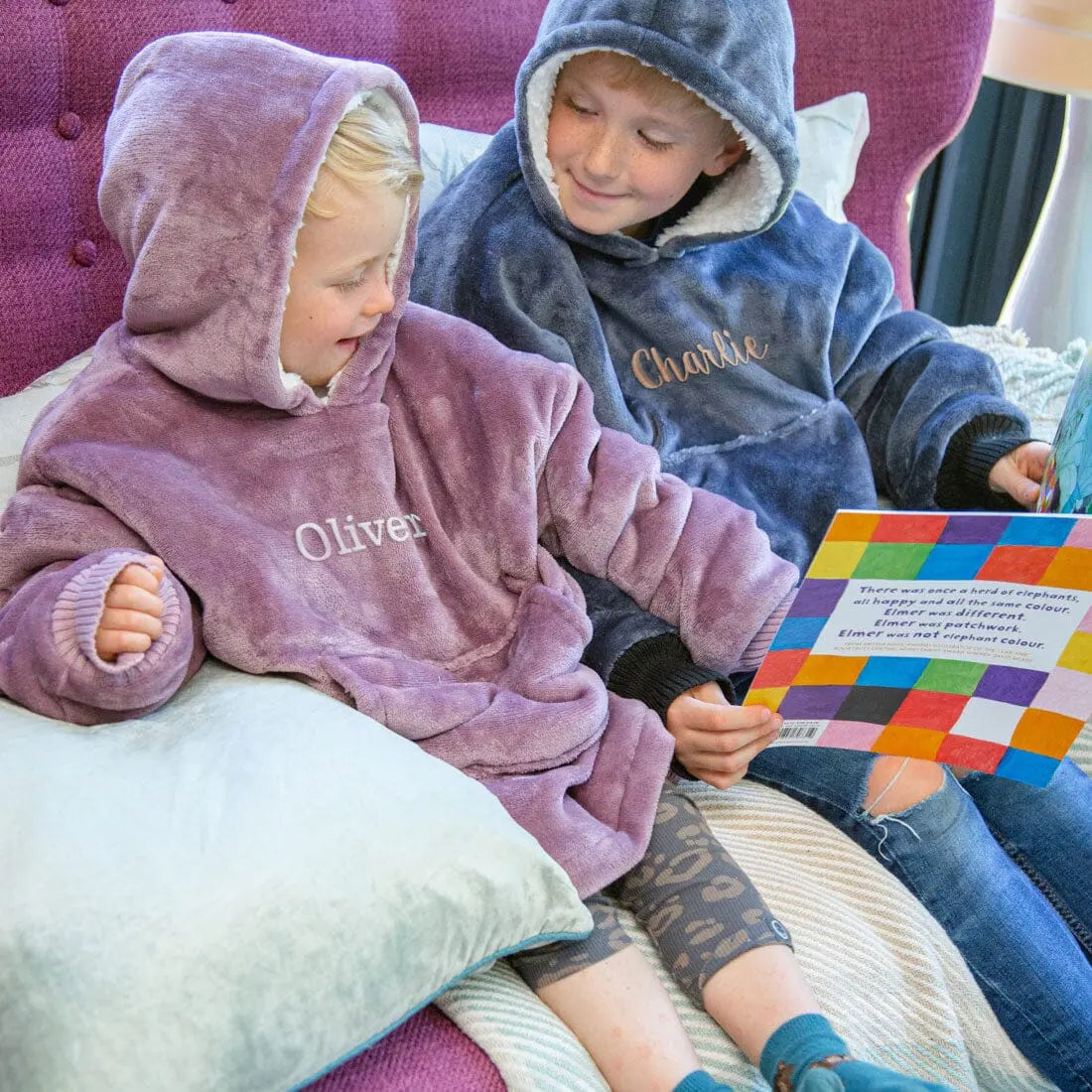 Children's Hooded Wearable Blanket   