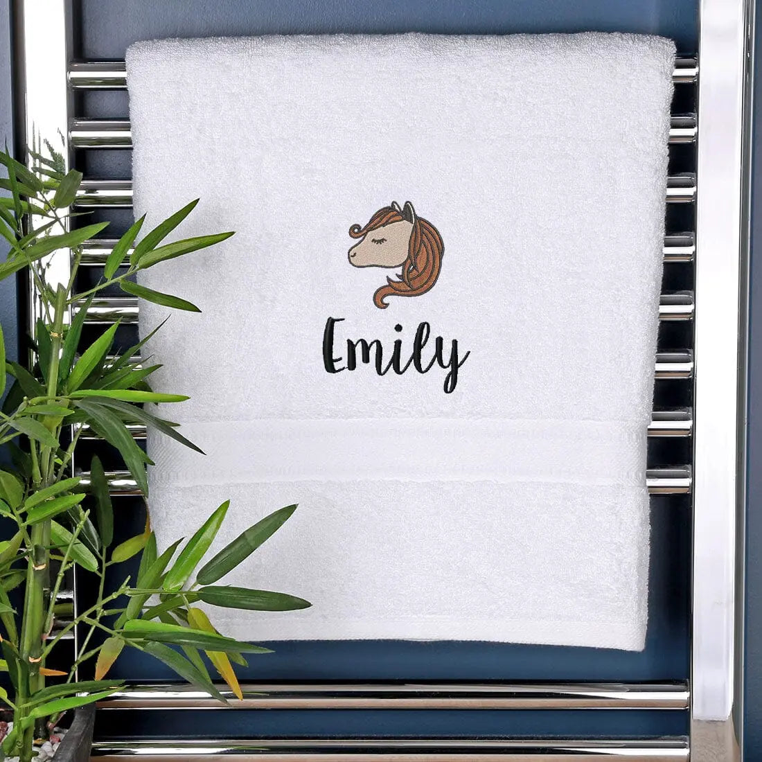 Children's Horse Logo Bath Towel   