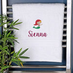 Children's Mermaid Logo Bath Towel   
