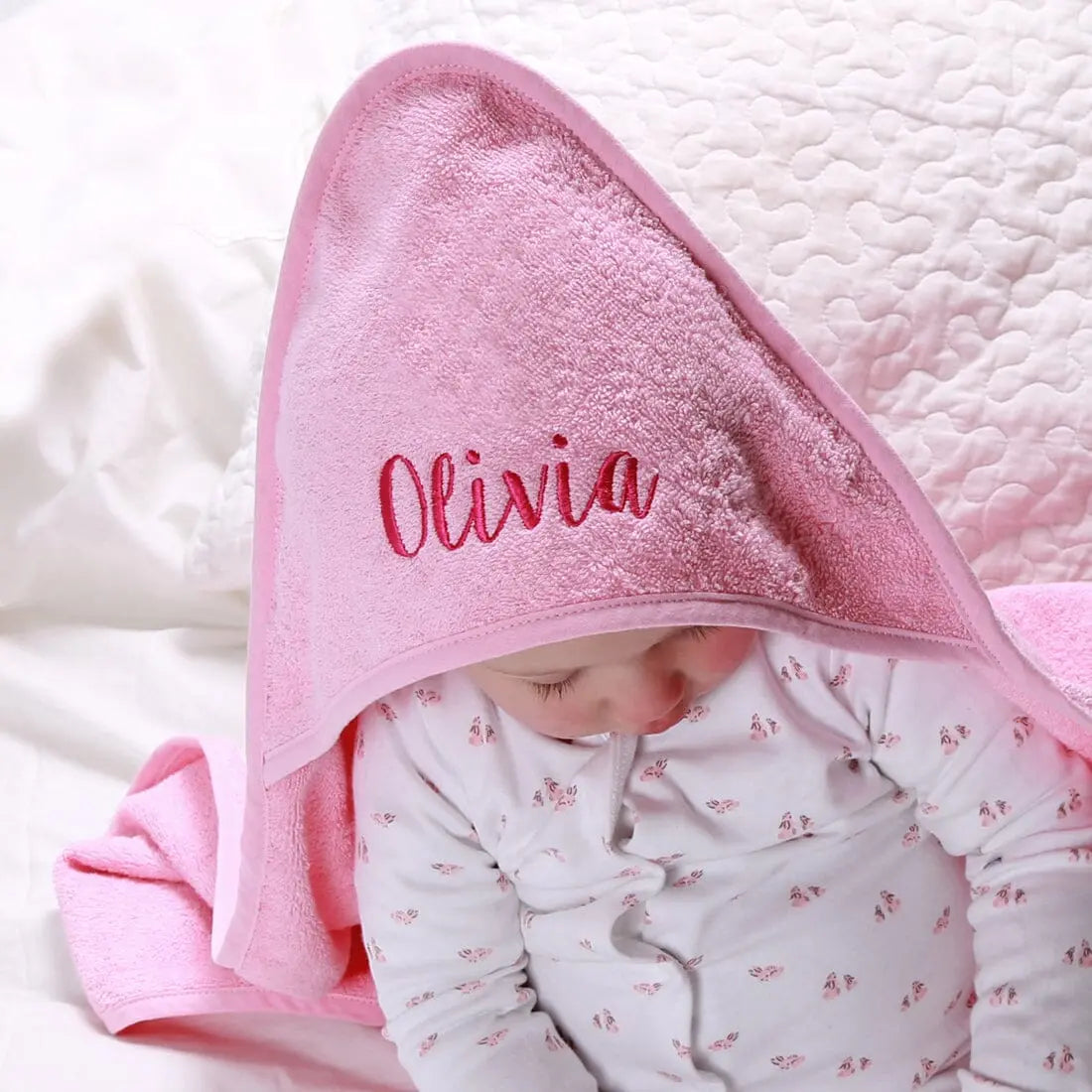 Personalised baby towels with hood hot sale