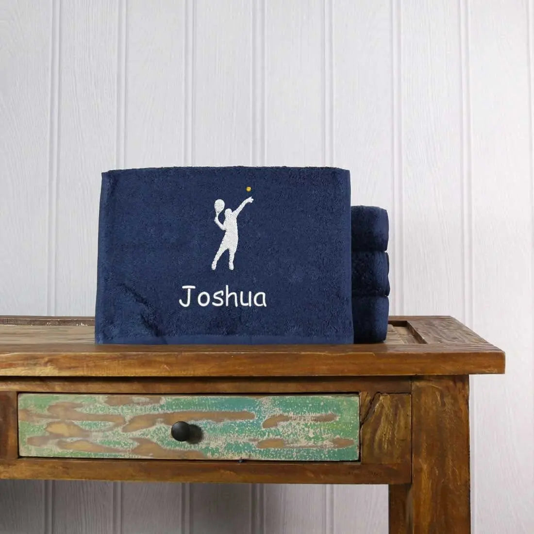 Deluxe Tennis Towel Gym Towel - Navy  