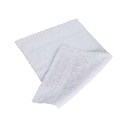 White salon towel on a white background
