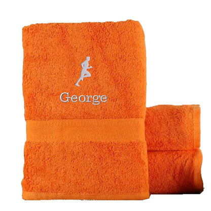 Fitness Bath Towel Egyptian - Orange  
