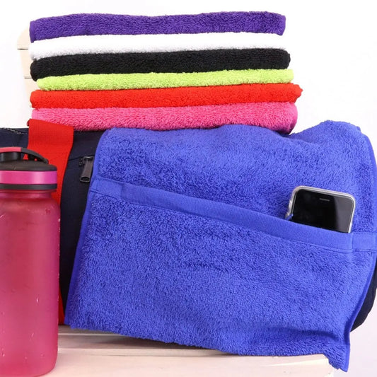 Gym Towel With Zip Compartment full colour range