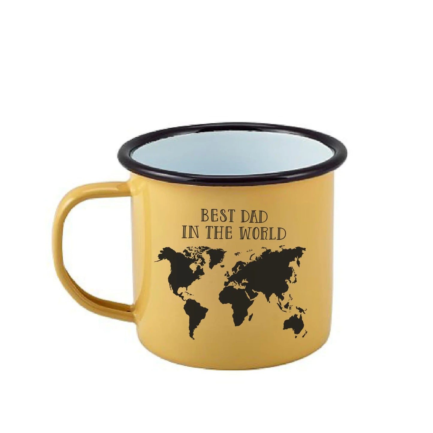 Personalised Best In The World Enamel Mug