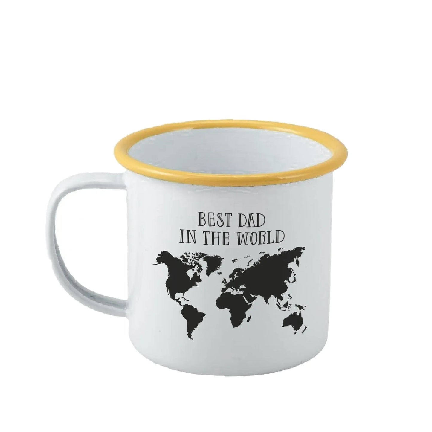 Personalised Best In The World Enamel Mug