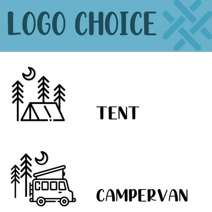 Personalised Camping Enamel Serving Tray   