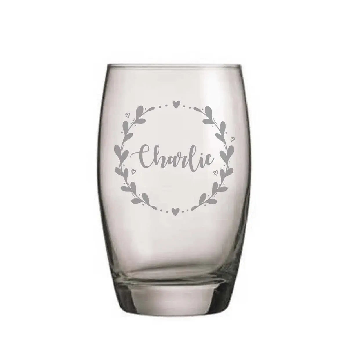 Personalised Coloured Glass Tumbler   