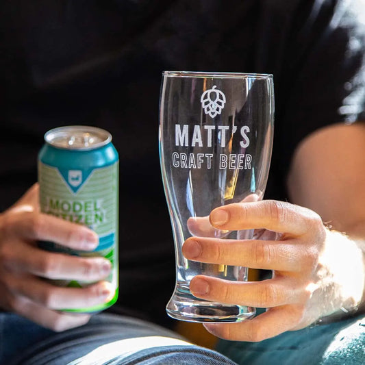 Personalised Craft Beer Glass   