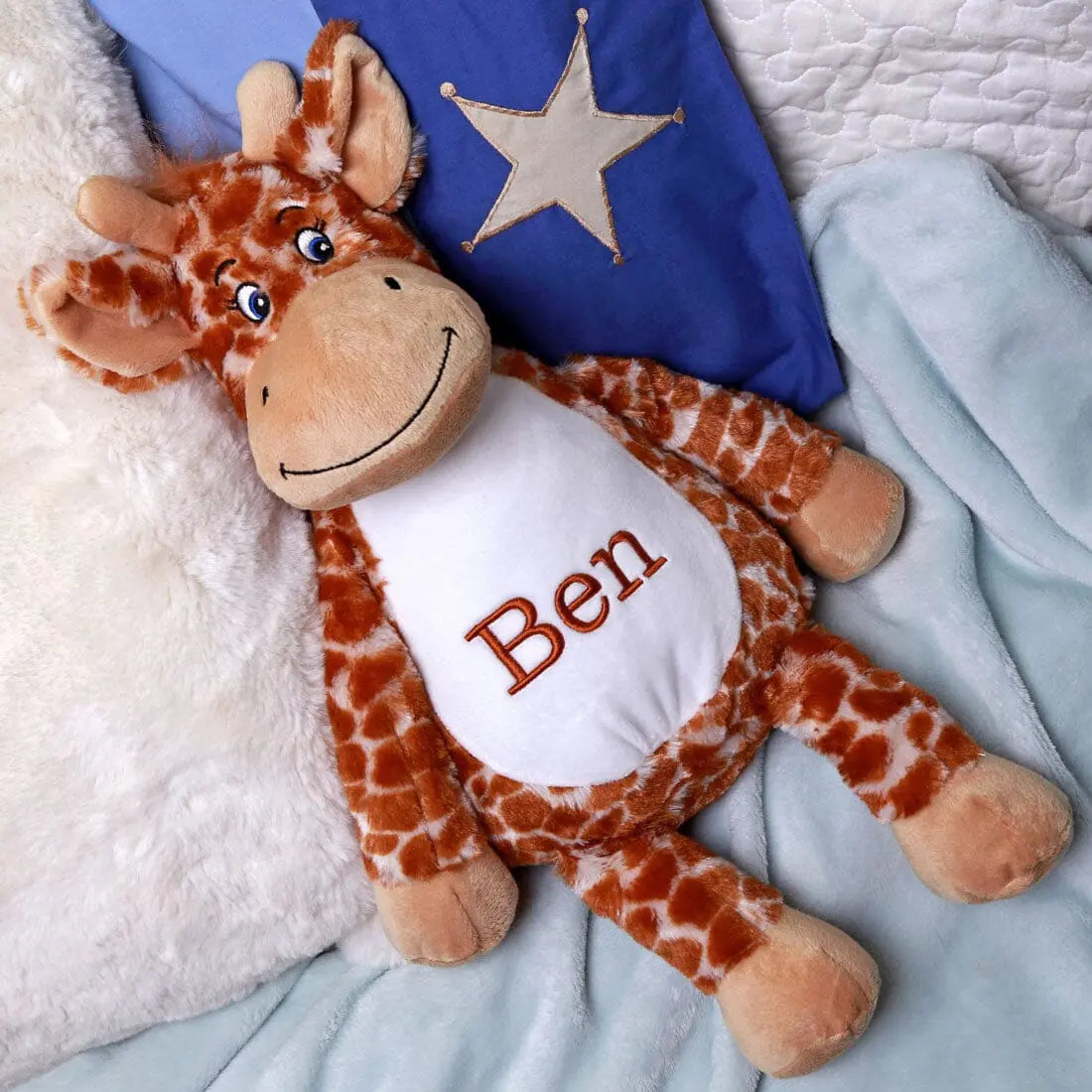 Personalised Cuddly Giraffe Teddy   