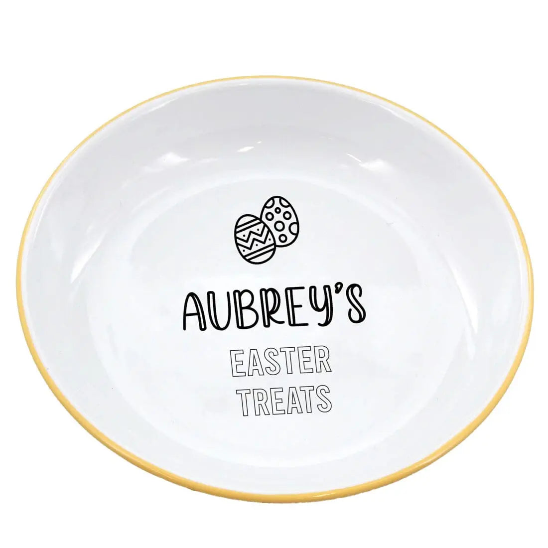 Personalised Easter Treats Enamel Bowl   