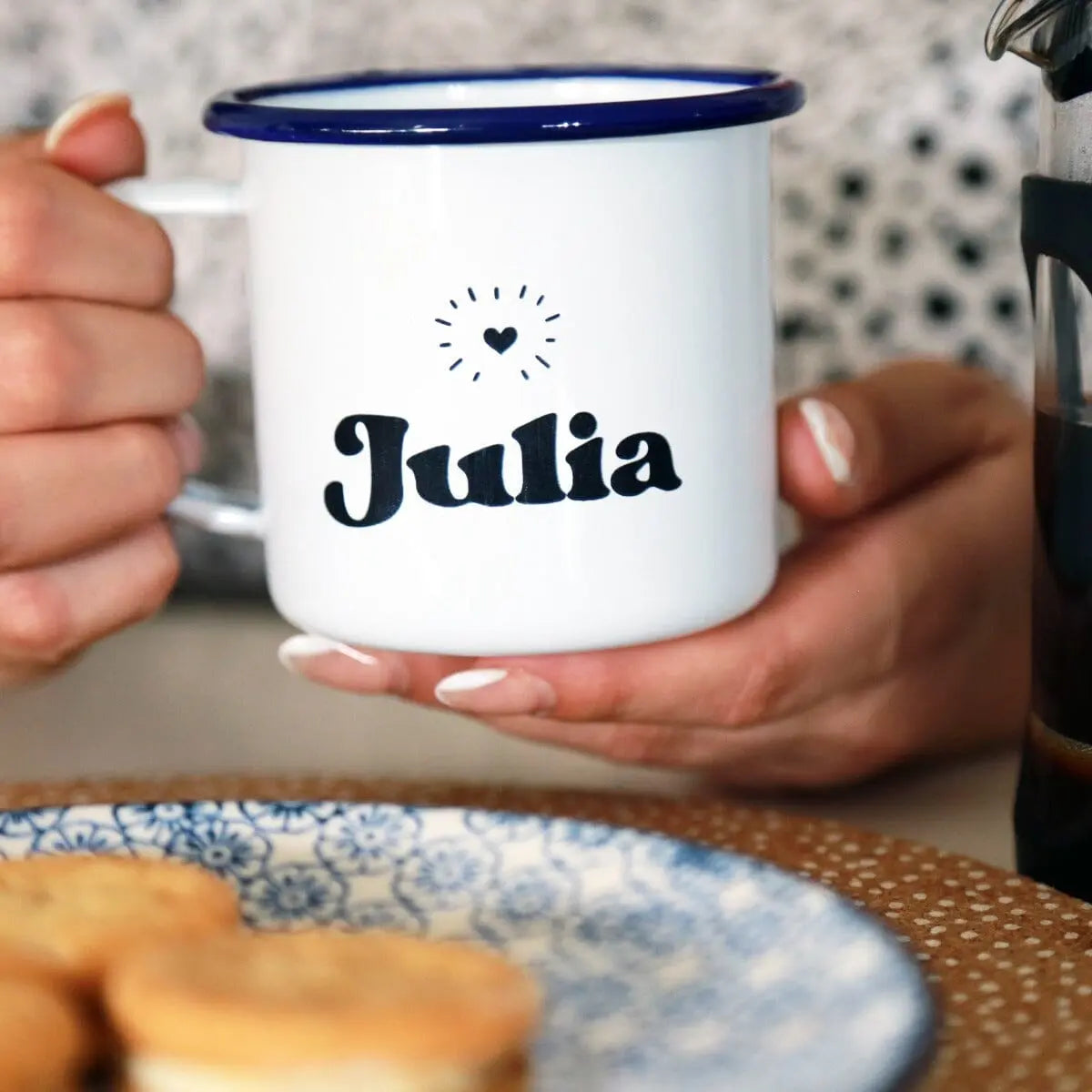 Personalised Enamel Mug   