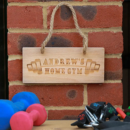 Personalised Home Gym Sign   