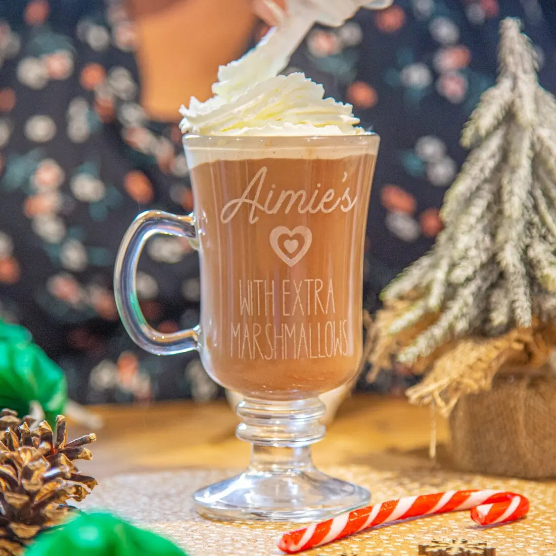 Personalised Hot Chocolate Glass   