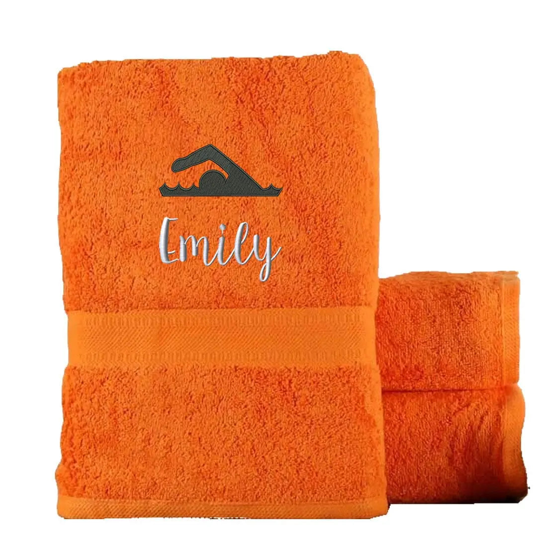 Swimming Drying Towel Egyptian - Orange  