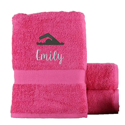 Swimming Drying Towel Egyptian - Pink  