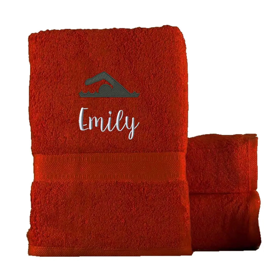 Swimming Drying Towel Egyptian - Red  