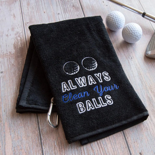 lifestyle image with balls and a club